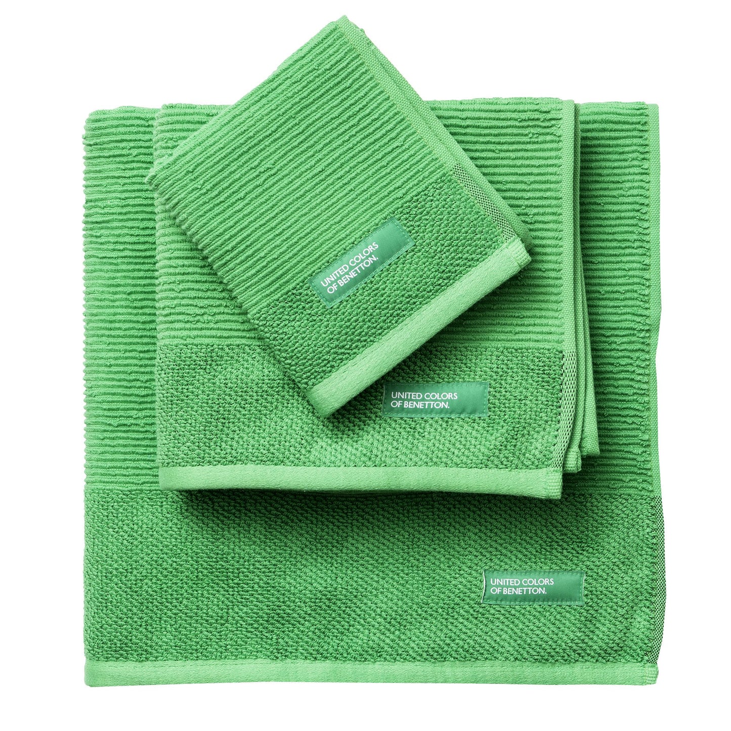 Set de 3 Toallas Benetton de Algodón 450GSM: Toalla Tocador, Lavabo y Baño. Ultra suaves, Absorbentes y Duraderas