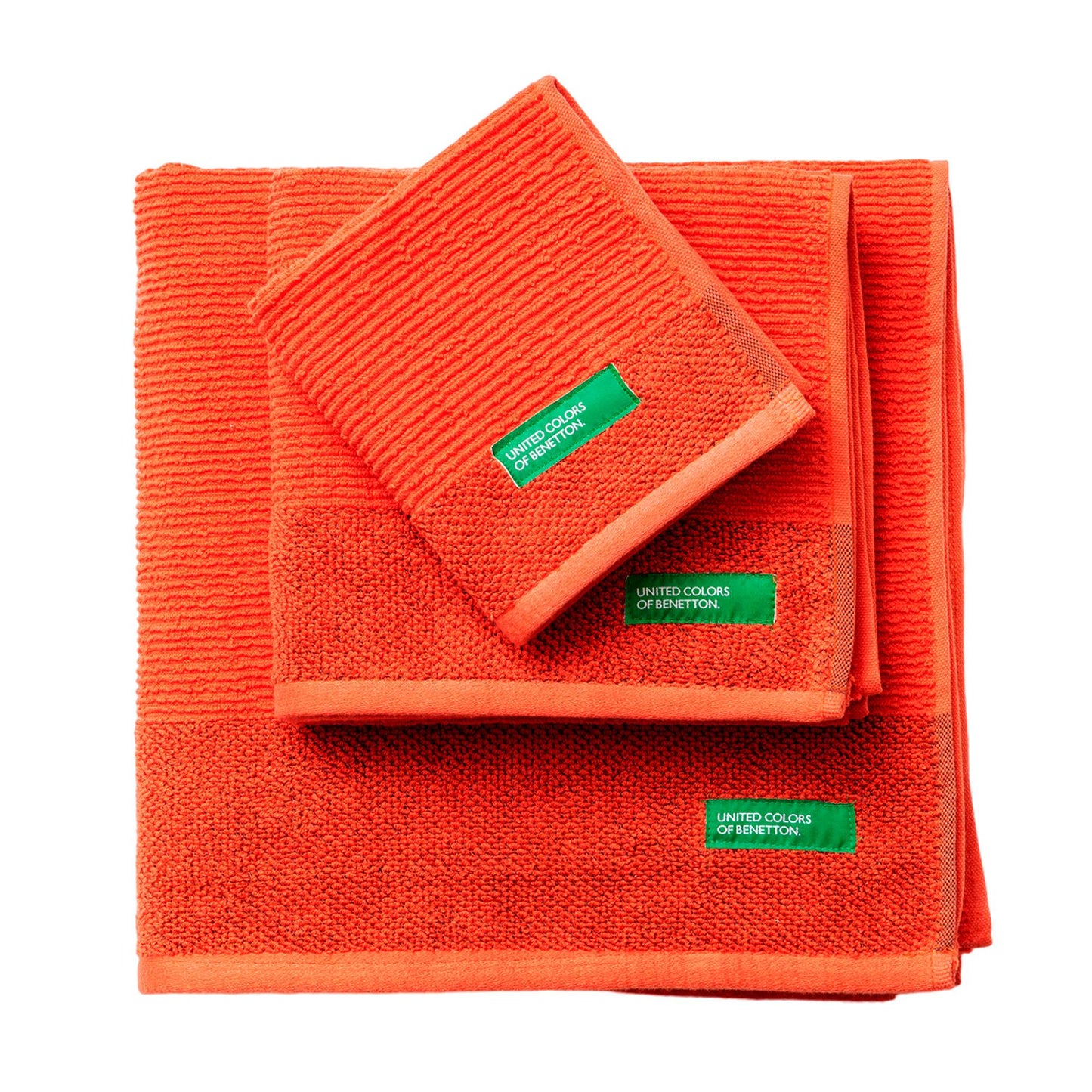 Set de 3 Toallas Benetton de Algodón 450GSM: Toalla Tocador, Lavabo y Baño. Ultra suaves, Absorbentes y Duraderas