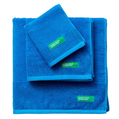 Set de 3 Toallas Benetton de Algodón 450GSM: Toalla Tocador, Lavabo y Baño. Ultra suaves, Absorbentes y Duraderas