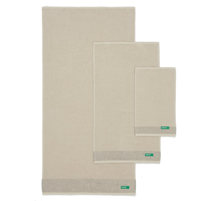 Set de 3 Toallas Benetton de Algodón 450GSM: Toalla Tocador, Lavabo y Baño. Ultra suaves, Absorbentes y Duraderas