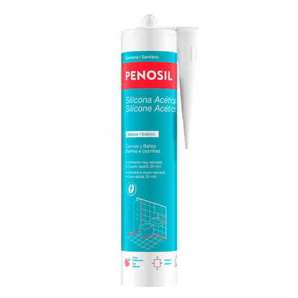 Silicona Acida Blanca Cocina y Baño 280 ml.