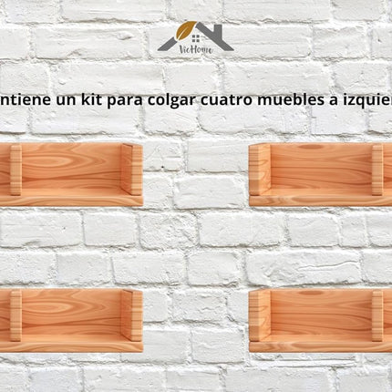 VicHome Juego colgador para muebles de cocina armarios percheros estantes, escuadra+placa de montaje. Herraje para pared suspendido oculto, montaje resistente