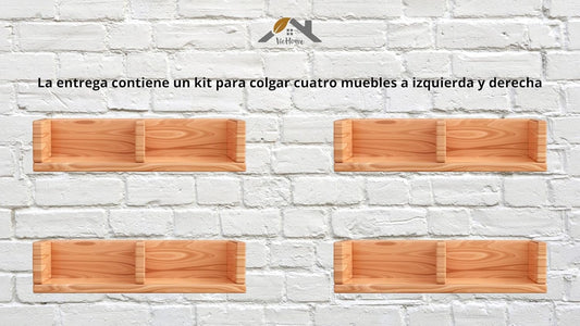 VicHome Juego colgador para muebles de cocina armarios percheros estantes, escuadra+placa de montaje. Herraje para pared suspendido oculto, montaje resistente