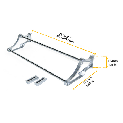 Emuca Self shoe rack for inside wardrobe, Steel and Plastic, Painted aluminium