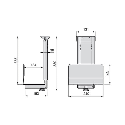 Emuca Soporte para CPU, Acero, Pintado aluminio