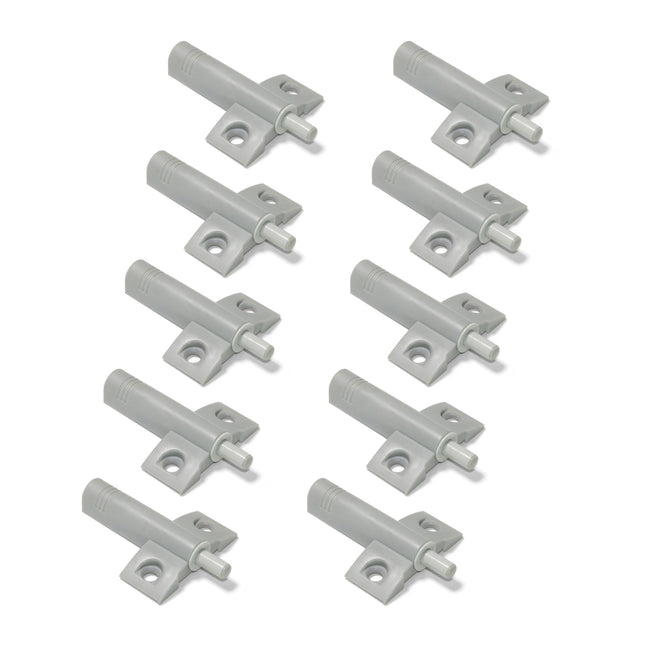 Emuca Pack of 10 shock absorber pistons for Minidamp 2 door, Soft closing, Plastic, Grey