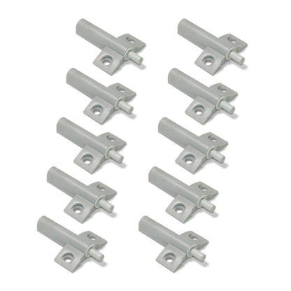 Emuca Set of 10 shock absorber pistons for Minidamp 2 hinged door, Soft closing, Plastic, Grey