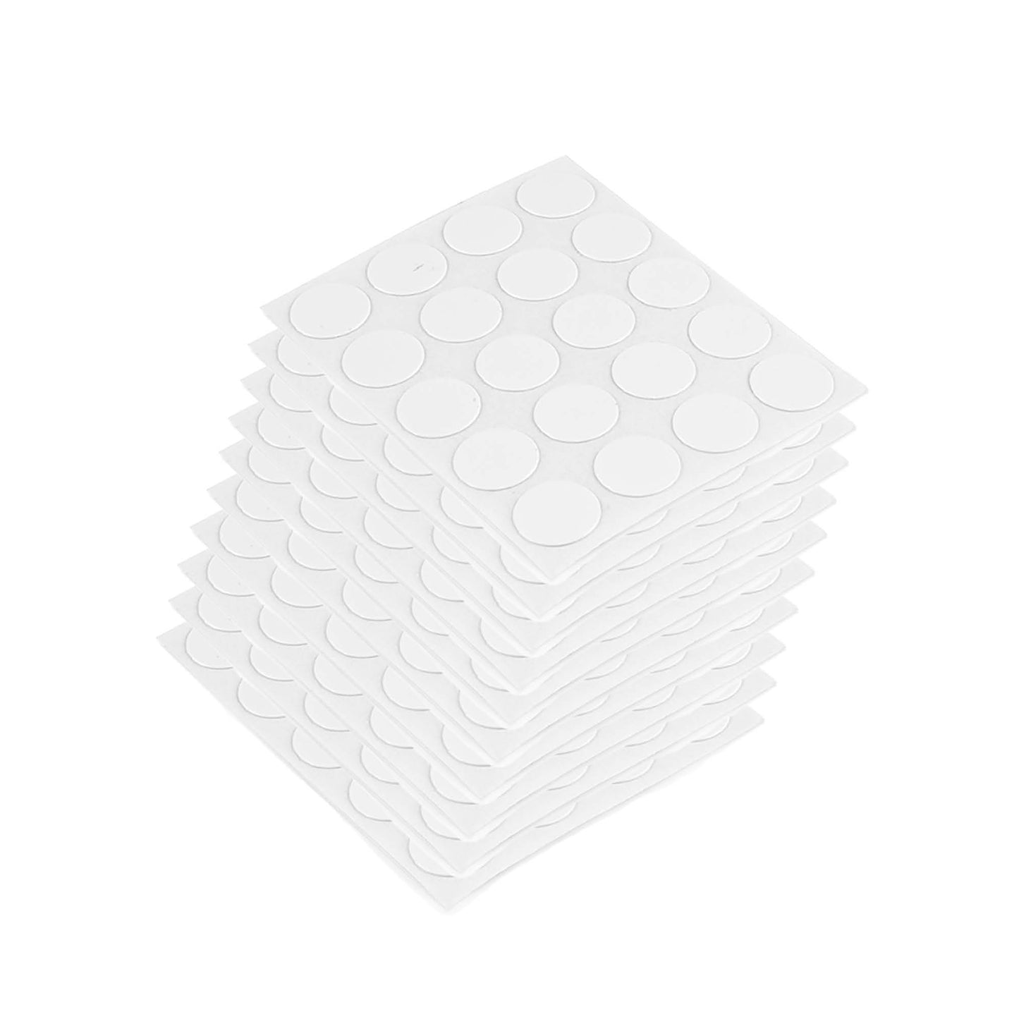 Emuca Lot of 1,000 screw caps, adhesive, diameter 13mm, Plastic, White