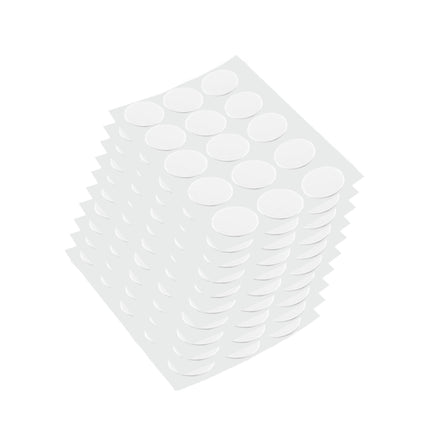 Emuca Lote de 900 tapas para tornillos, adhesivas, diámetro 20mm, Plástico, Blanco