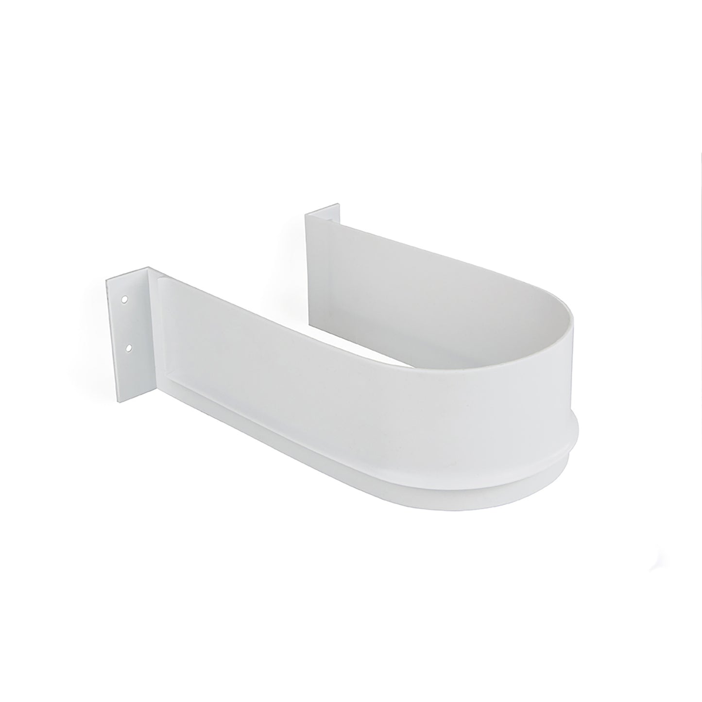 Emuca Set of 10 curved bathroom drawer drain protectors, plastic, white