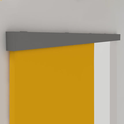 Emuca Railway sliding system kit for wooden hanging sliding doors with soft closing, 80kg, Aluminium, Matt anodized