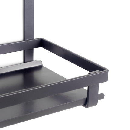 Emuca Estante para utensilios de cocina Titane, Acero, Gris antracita