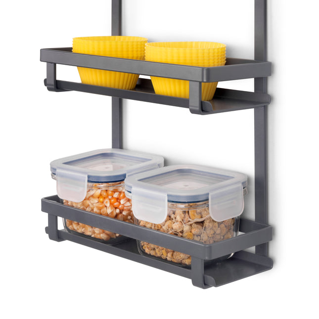 Titane Spice Jar Rack, Anthracite Grey, Steel 