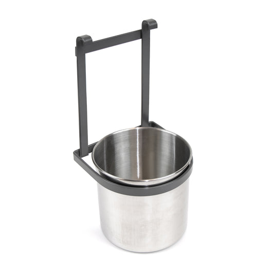 Emuca Titane kitchen cutlery holder, Steel, Anthracite grey