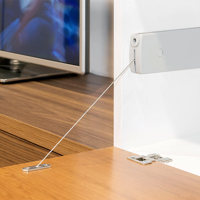 Emuca Microwinch mechanism for folding doors, 4kg, Steel and Plastic, Grey