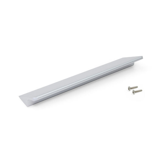 Emuca Set of 10 Palermo furniture handles, L120mm, 96mm centre distance, Aluminium, Matt anodised