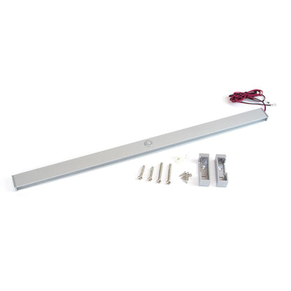 Emuca Polux LED light closet rail with motion sensor (12V DC), L1.008mm, Plastic and Aluminum, Metallic gray