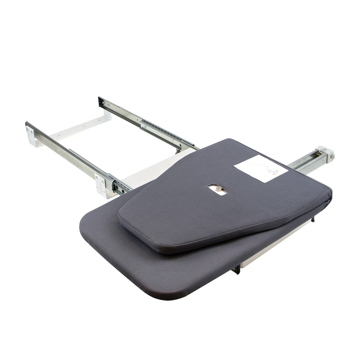 Emuca Iron 180 folding and removable ironing board for furniture, rotating, steel and wood