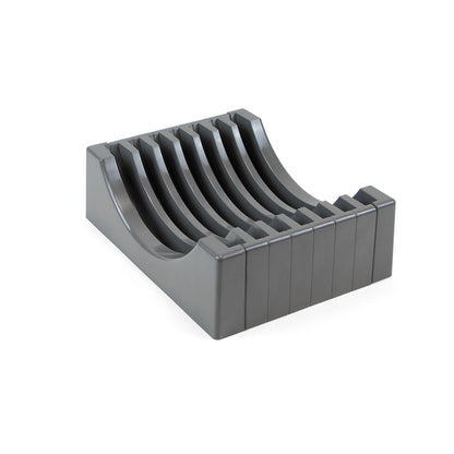 Emuca Plate organizer kit for furniture, with capacity for 13 plates, Plastic, Anthracite grey