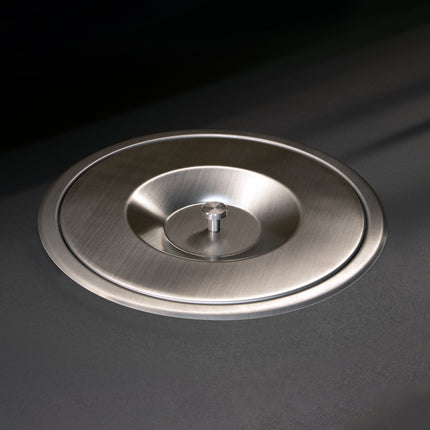 Emuca Cubo de basura empotrable para encimera de cocina Recycle, 1 vaso extraíble de 5/7 litros, Acero inoxidable y Plástico