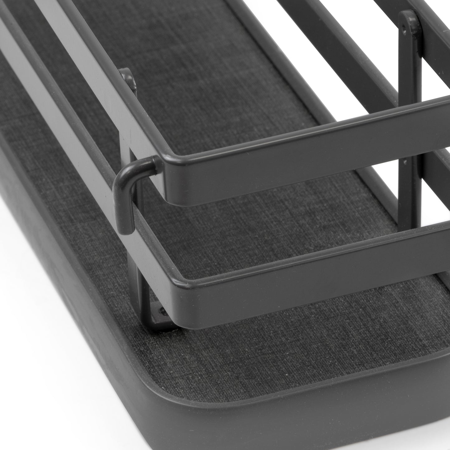 Emuca Titane spice rack tray kit for kitchen cabinet or wall, Steel, Anthracite grey