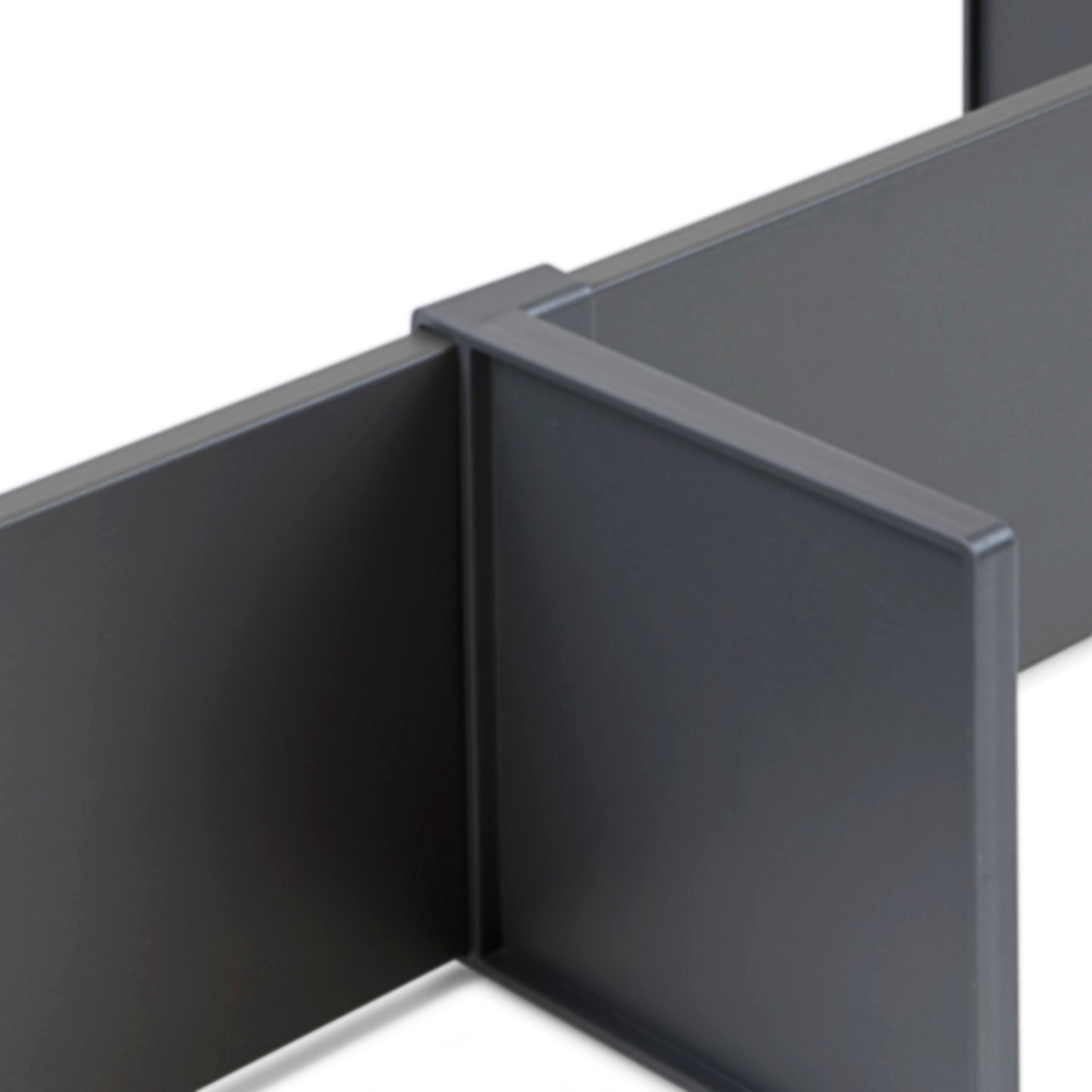 Emuca Kit of accessories for dividers inside Vertex-Concept drawers, width 600mm, Aluminium and Plastic, Anthracite grey