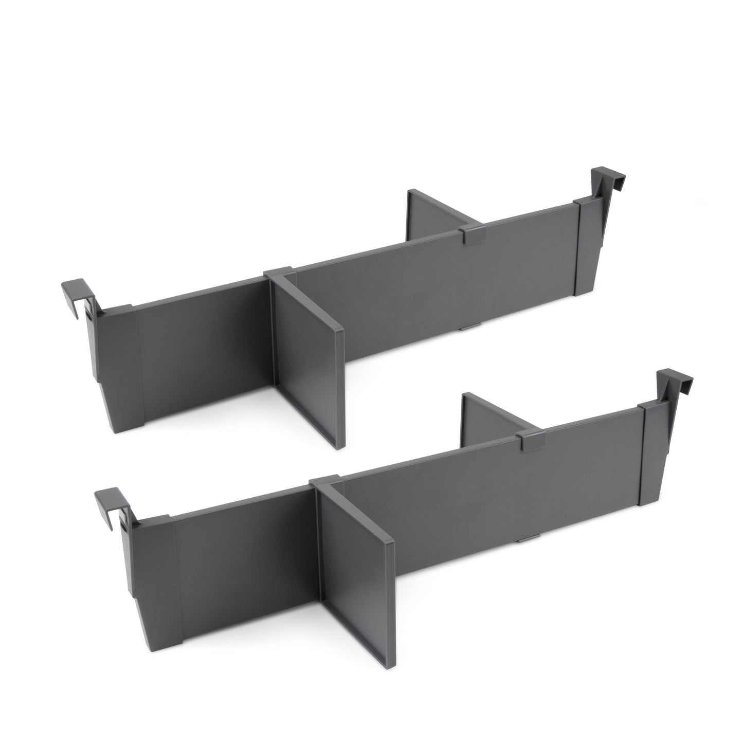 Emuca Kit of accessories for dividers inside Vertex-Concept drawers, width 600mm, Aluminium and Plastic, Anthracite grey