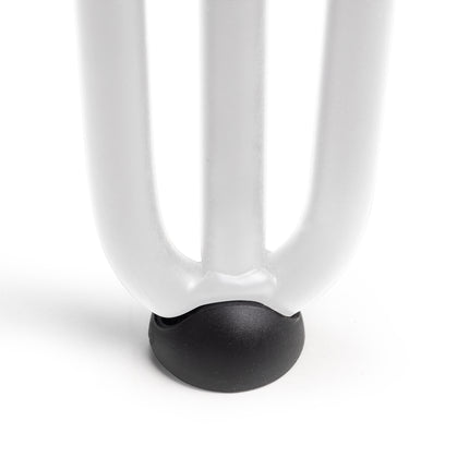 Emuca Conjunto de 4 pés Hairpin com 3 varões para mesa, altura 710 mm