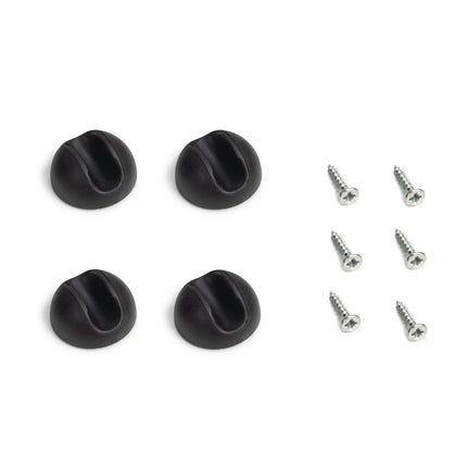 Emuca Conjunto de 4 pés Hairpin com 3 varões para mesa, altura 710 mm