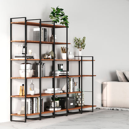 Emuca Lader shelving kit with structure and shelves, height 1150mm, Steel, Black paint and Wood