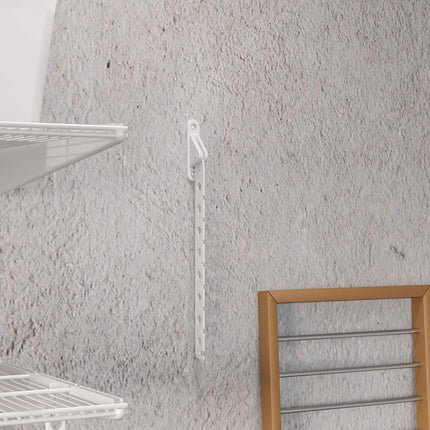 Emuca Conjunto de 2 cabides para cabides dobráveis ​​para roupeiro Jagmet, Aço, Pintado a branco