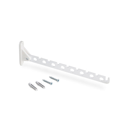 Emuca Conjunto de 2 cabides para cabides dobráveis ​​para roupeiro Jagmet, Aço, Pintado a branco