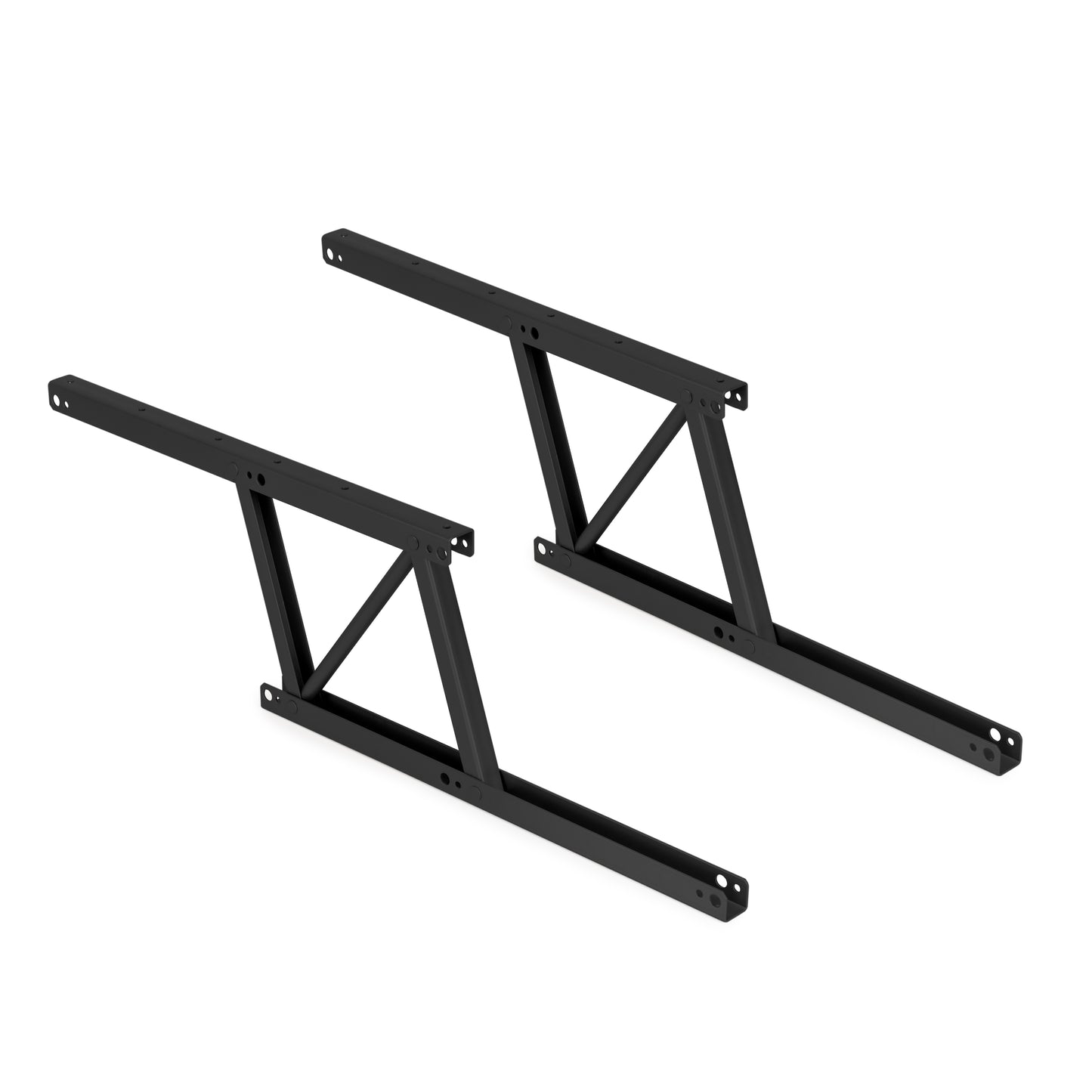 Emuca Lifting mechanism set for coffee tables, allows the table to be raised 135mm, Steel, Black painted