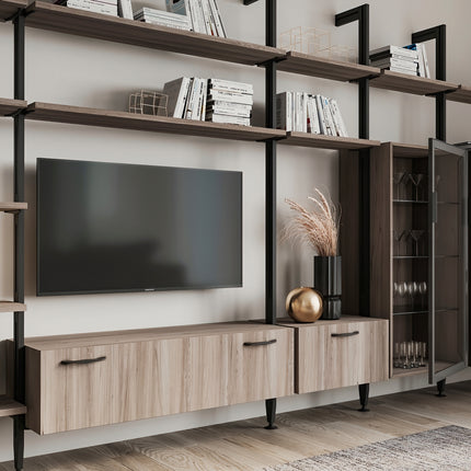 Emuca Kit de soportes para 3 estantes de madera y 1 módulo para la estructura Zero