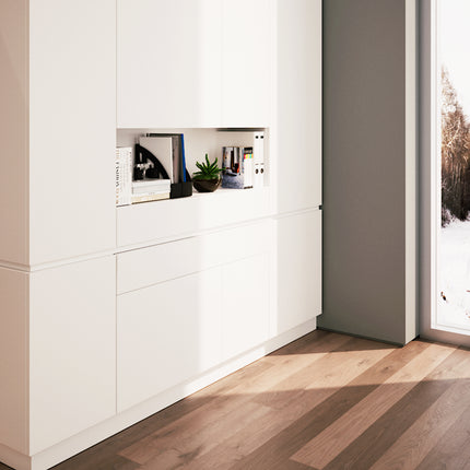 Emuca Guias de Mesa Extensíveis Lunch+39, Alumínio, Aço Inoxidável Anodizado