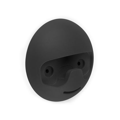 Emuca Napier wall hanger, black painted, plastic