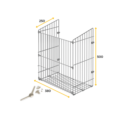 Emuca Laundry basket with folding door system, 450mm module, Steel, Chrome