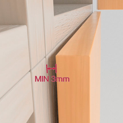 Emuca Conjunto de 10 fechos de porta para aparafusar em móveis com ajuste Push Lite, comprimento 80 mm, Magnético, Plástico, Cinza