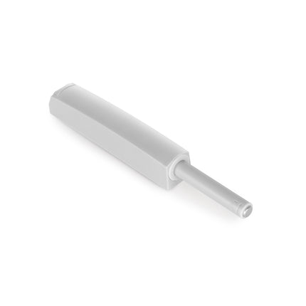 Emuca Conjunto de 10 fechos de porta para aparafusar em móveis com ajuste Push Lite, comprimento 80 mm, Magnético, Plástico, Cinza