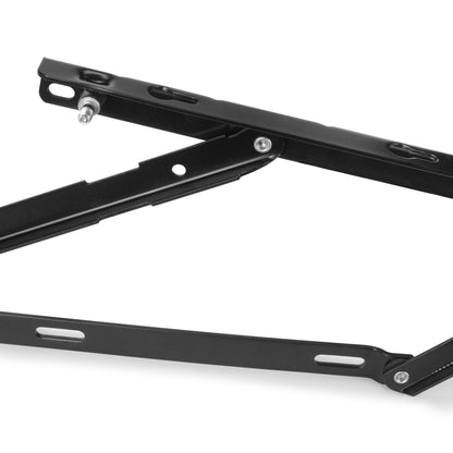 Emuca Lifting mechanism set for canapé bed, front opening, for 135 cm beds, Steel, Black painted