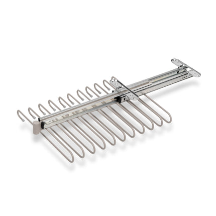 Emuca Removable trouser rack, Steel, Painted stone grey
