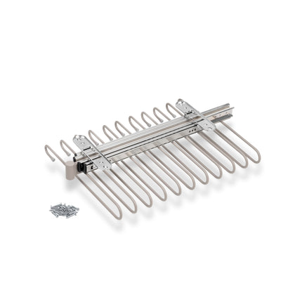 Emuca Removable trouser rack, Steel, Painted stone grey