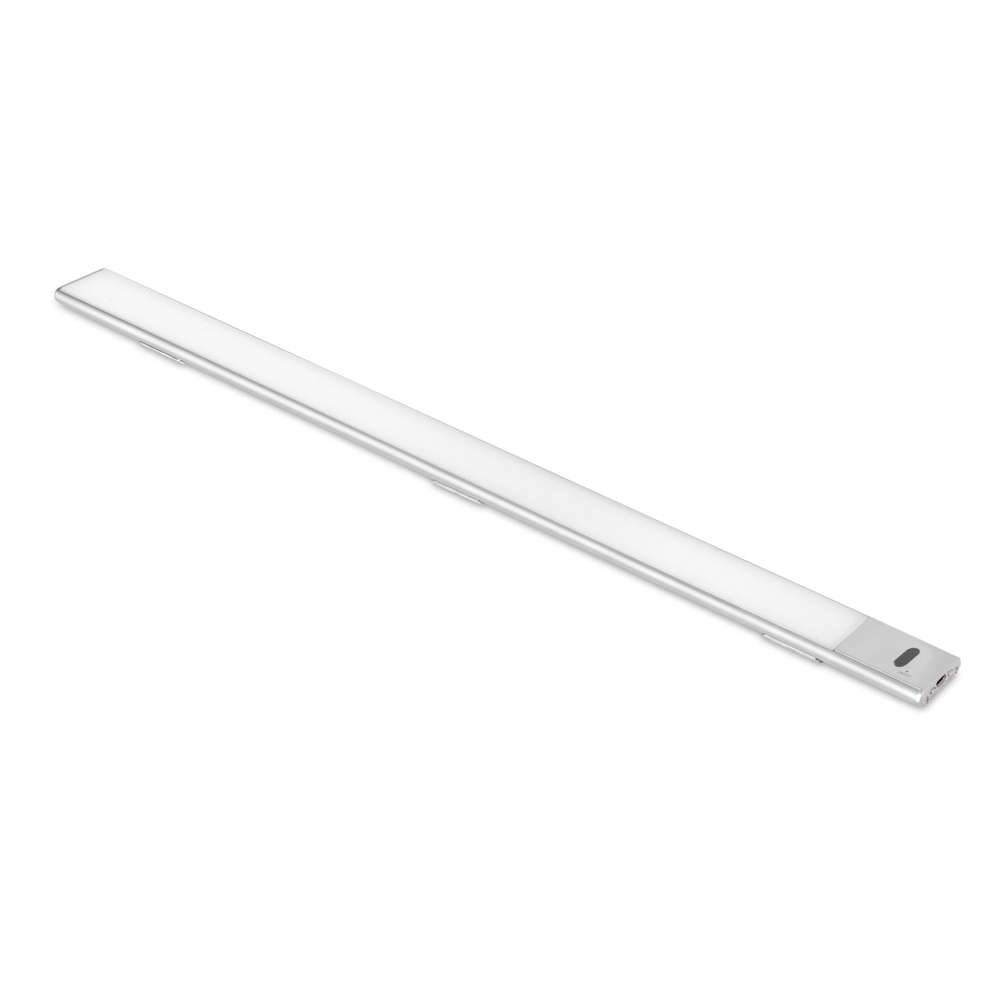 Emuca Kaus USB rechargeable LED wall light with proximity touch sensor, L600mm, Plastic and Aluminium, Matt anodized