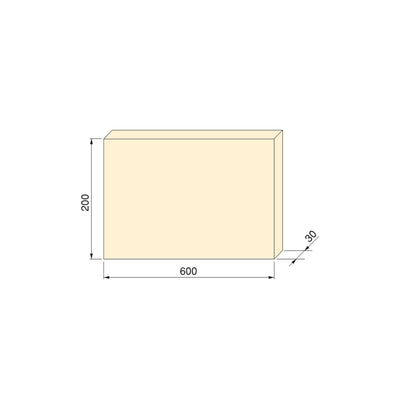 Emuca Shelf board, 600x200mm, thickness 30mm, Wood, Oak effect