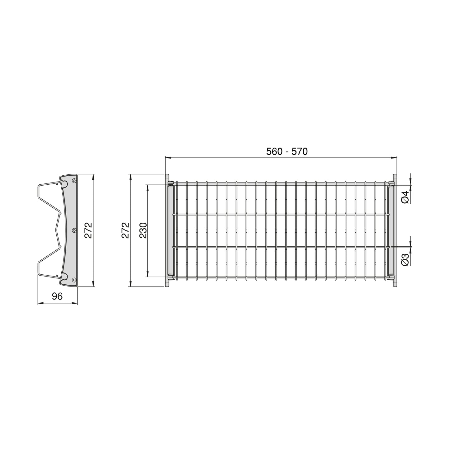 Emuca Suprastar dish drainer for high modules, Painted aluminium, Steel. 