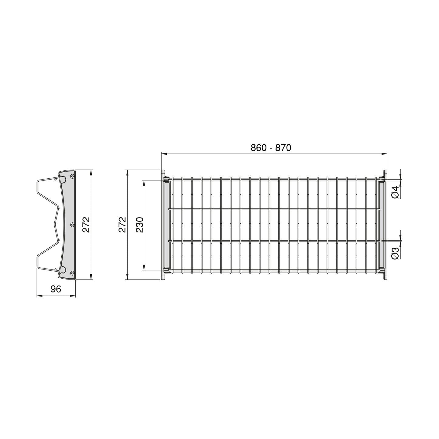 Emuca Suprastar dish drainer for high modules, Painted aluminium, Steel. 