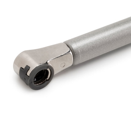 Emuca Pistón para puertas elevables Thin, diámetro 12mm, con enganches, 5kg, Acero y Plástico, Pintado níquel mate