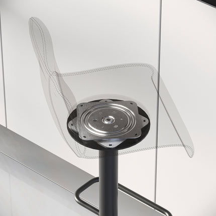 Emuca Base giratoria Giro 4, 100kg, Acero, Cincado