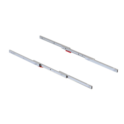 Emuca Guides for extendable Coktail Reverse table H35, Aluminium, Anodized stainless steel