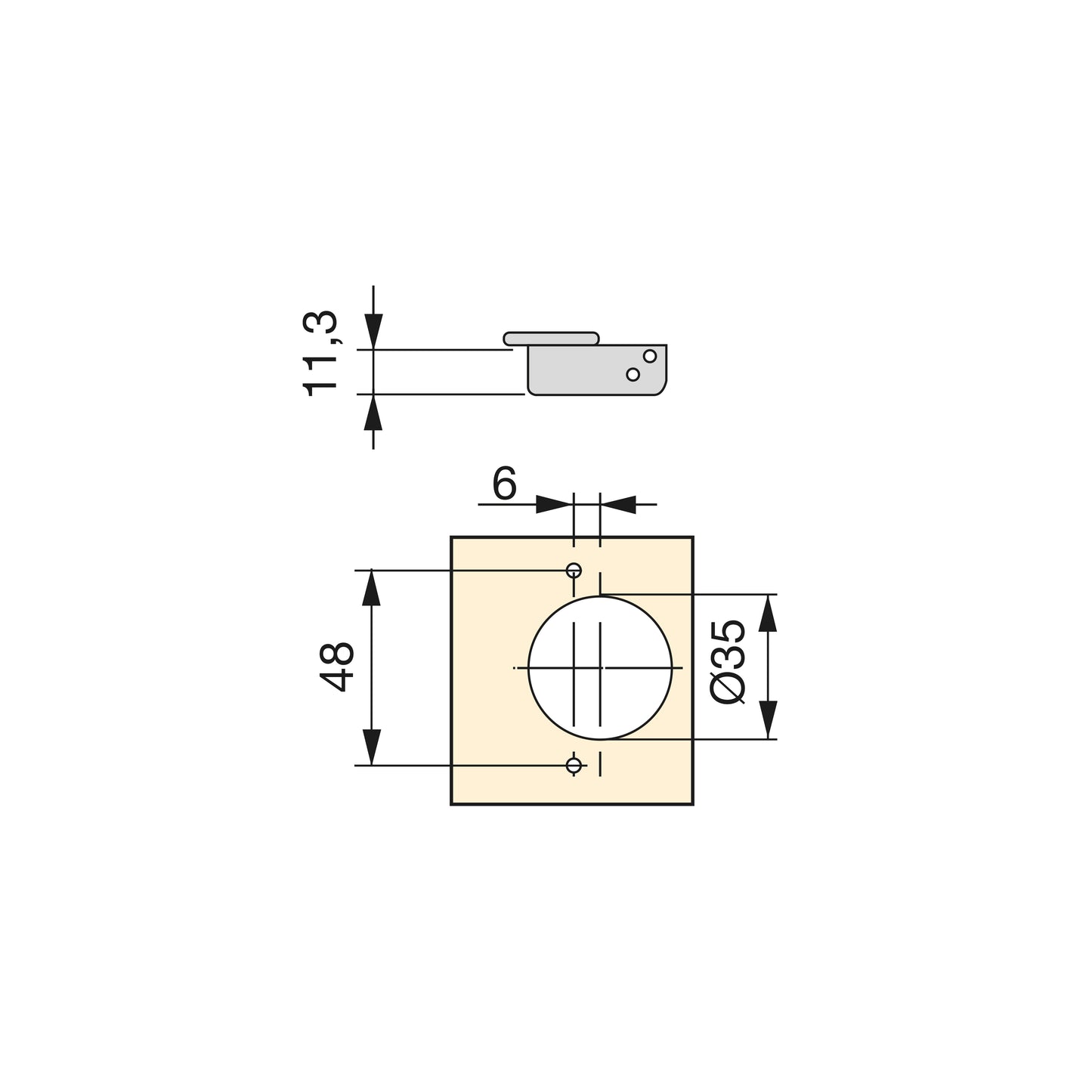 Emuca Set of 20 X92 elbow hinges with soft closing and screw-on inserts, Steel, Nickel-plated